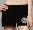 Ladies Om Print Yoga Shorts