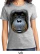 Ladies Orangutan Shirt Big Orangutan Face Tee T-Shirt