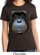 Ladies Orangutan Shirt Big Orangutan Face Tee T-Shirt