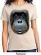 Ladies Orangutan Shirt Big Orangutan Face Tee T-Shirt