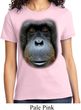 Ladies Orangutan Shirt Big Orangutan Face Tee T-Shirt