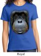 Ladies Orangutan Shirt Big Orangutan Face Tee T-Shirt