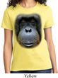 Ladies Orangutan Shirt Big Orangutan Face Tee T-Shirt