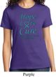Ladies Ovarian Cancer Awareness Hope Love Cure T-shirt