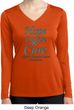 Ladies Ovarian Cancer Hope Love Cure Dry Wicking Long Sleeve