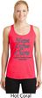 Ladies Ovarian Cancer Hope Love Cure Dry Wicking Racerback