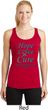 Ladies Ovarian Cancer Hope Love Cure Dry Wicking Racerback
