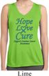 Ladies Ovarian Cancer Hope Love Cure Dry Wicking Sleeveless Shirt