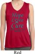 Ladies Ovarian Cancer Hope Love Cure Dry Wicking Sleeveless Shirt