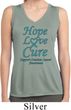 Ladies Ovarian Cancer Hope Love Cure Dry Wicking Sleeveless Shirt