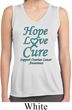 Ladies Ovarian Cancer Hope Love Cure Dry Wicking Sleeveless Shirt