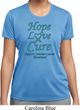 Ladies Ovarian Cancer Hope Love Cure Dry Wicking T-shirt
