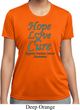 Ladies Ovarian Cancer Hope Love Cure Dry Wicking T-shirt