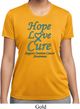 Ladies Ovarian Cancer Hope Love Cure Dry Wicking T-shirt