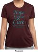 Ladies Ovarian Cancer Hope Love Cure Dry Wicking T-shirt