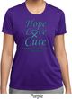 Ladies Ovarian Cancer Hope Love Cure Dry Wicking T-shirt
