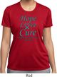 Ladies Ovarian Cancer Hope Love Cure Dry Wicking T-shirt