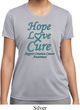 Ladies Ovarian Cancer Hope Love Cure Dry Wicking T-shirt