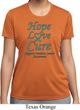 Ladies Ovarian Cancer Hope Love Cure Dry Wicking T-shirt