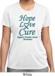 Ladies Ovarian Cancer Hope Love Cure Dry Wicking T-shirt