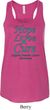 Ladies Ovarian Cancer Hope Love Cure Flowy Racerback