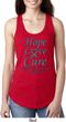 Ladies Ovarian Cancer Hope Love Cure Ideal Racerback