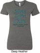 Ladies Ovarian Cancer Hope Love Cure Longer Length Shirt
