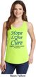 Ladies Ovarian Cancer Hope Love Cure Tank Top