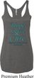 Ladies Ovarian Cancer Hope Love Cure Tri Blend Racerback