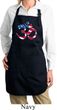 Ladies Patriotic Om Full Length Apron with Pockets
