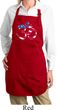 Ladies Patriotic Om Full Length Apron with Pockets