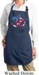 Ladies Patriotic Om Full Length Apron with Pockets