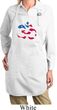 Ladies Patriotic Om Full Length Apron with Pockets