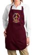 Ladies Peace Apron Funky Peace Full Length Apron with Pockets