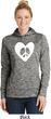 Ladies Peace Hoodie Hippie Heart Peace Dry Wicking Hoody