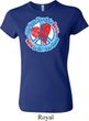 Ladies Peace Shirt All You Need is Love Crewneck Tee T-Shirt
