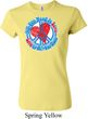 Ladies Peace Shirt All You Need is Love Crewneck Tee T-Shirt