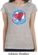 Ladies Peace Shirt All You Need is Love Longer Length Tee T-Shirt