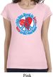 Ladies Peace Shirt All You Need is Love Longer Length Tee T-Shirt