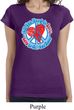 Ladies Peace Shirt All You Need is Love Longer Length Tee T-Shirt