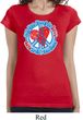 Ladies Peace Shirt All You Need is Love Longer Length Tee T-Shirt