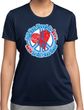 Ladies Peace Shirt All You Need is Love Moisture Wicking Tee T-Shirt