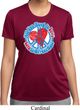 Ladies Peace Shirt All You Need is Love Moisture Wicking Tee T-Shirt