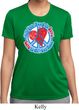 Ladies Peace Shirt All You Need is Love Moisture Wicking Tee T-Shirt