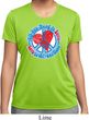 Ladies Peace Shirt All You Need is Love Moisture Wicking Tee T-Shirt
