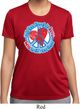 Ladies Peace Shirt All You Need is Love Moisture Wicking Tee T-Shirt