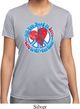 Ladies Peace Shirt All You Need is Love Moisture Wicking Tee T-Shirt