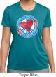 Ladies Peace Shirt All You Need is Love Moisture Wicking Tee T-Shirt