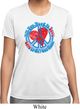 Ladies Peace Shirt All You Need is Love Moisture Wicking Tee T-Shirt