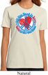 Ladies Peace Shirt All You Need is Love Organic Tee T-Shirt
